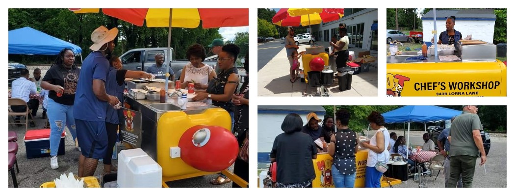 small hot dog cart in birmingham alabama